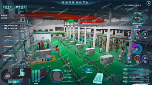 南昌数字孪生工厂3d模型,三维可视化建模,三维虚拟仿真交互模型